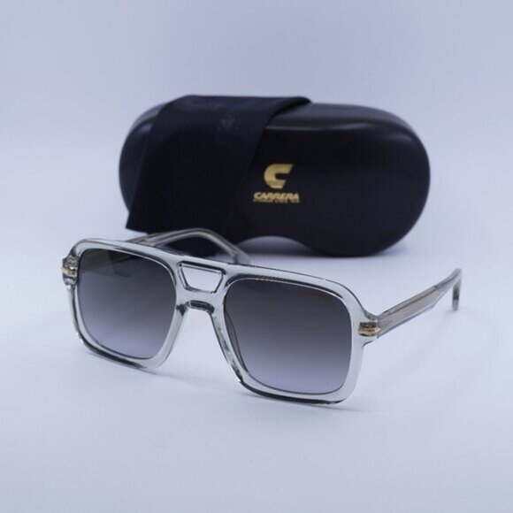 CARRERA 317/S 0KB7 FQ Aviator Sunglasses - Transparent/Grey Gradient - Picture 1 of 10